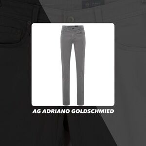 NWT AG Adriano Goldschmied Tellis Modern Slim Sueded Stretch Sateen Pants